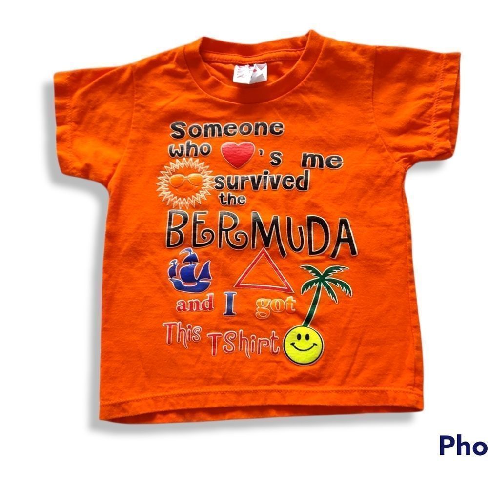 Phantom - Toddler Size 2T - Orange Vacation Souvenir - Bermuda Triangle